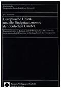 Hartmann |  Europäische Union und die Budgetautonomie der deutschen Länder | Buch |  Sack Fachmedien