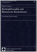 Viehweg |  Rechtsphilosophie und Rhetorische Rechtstheorie | Buch |  Sack Fachmedien