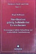 Hoffmann |  Sterilisation geistig behinderter Erwachsener | Buch |  Sack Fachmedien