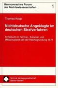 Kopp |  Nichtdeutsche Angeklagte im deutschen Strafverfahren | Buch |  Sack Fachmedien
