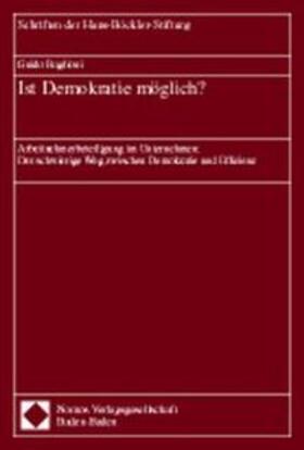 Baglioni | Ist Demokratie möglich? | Buch | 978-3-7890-4898-2 | sack.de
