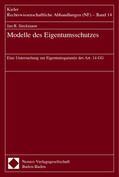 Sieckmann |  Modelle des Eigentumsschutzes | Buch |  Sack Fachmedien