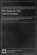 Häberle / Schwarze / Vitzthum |  Der Staat als Teil und als Ganzes | Buch |  Sack Fachmedien