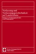 Macke |  Verfassung und Verfassungsgerichtsbarkeit auf Landesebene | Buch |  Sack Fachmedien