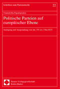 Papadopoulou |  Politische Parteien auf europäischer Ebene | Buch |  Sack Fachmedien