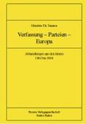 Tsatsos / Morlok / Schmidt |  Verfassung, Parteien, Europa | Buch |  Sack Fachmedien
