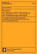 Hoffmann |  Hoffmann, J: Systeme der Stimmrechtsvertretung in der Publik | Buch |  Sack Fachmedien