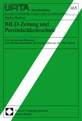  BILD-Zeitung und Persönlichkeitsschutz | Buch |  Sack Fachmedien