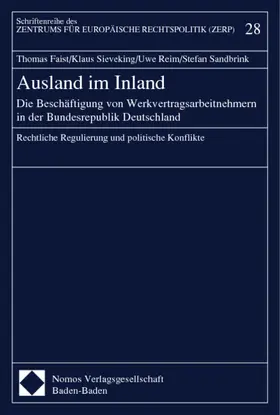 Faist / Sieveking / Reim |  Ausland im Inland | Buch |  Sack Fachmedien