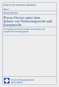 Kloepfer |  Presse-Grosso unter dem Schutz von Verfassungsrecht und Europarecht | Buch |  Sack Fachmedien