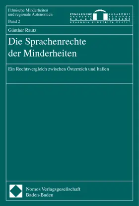 Rautz |  Die Sprachenrechte der Minderheiten | Buch |  Sack Fachmedien