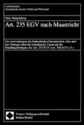Bungenberg |  Artikel 235 EGV nach Maastricht | Buch |  Sack Fachmedien