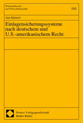 Einlagensicherungssysteme nach deutschem und U.S.-amerikanischem Recht | Buch | 978-3-7890-6240-7 | www.sack.de