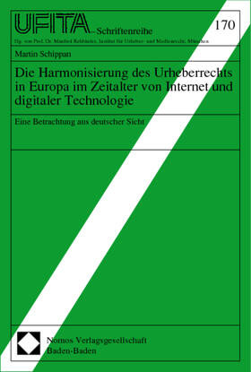 Schippan: Harmonisierung/Urheberre. | Buch | 978-3-7890-6263-6 | sack.de