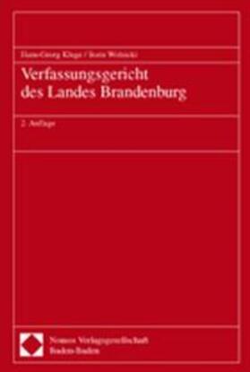 Kluge / Wolnicki | Verfassungsgericht des Landes Brandenburg | Buch | 978-3-7890-6413-5 | sack.de