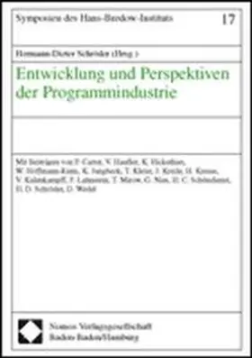 Schröder | Entwicklung und Perspektiven der Programmindustrie | Buch | 978-3-7890-6419-7 | sack.de