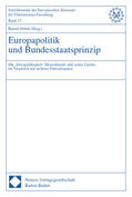 Hrbek |  Europapolitik und Bundesstaatsprinzip | Buch |  Sack Fachmedien