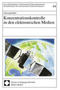Bohl |  Bohl, C: Konzentrationskontrolle in den elektronischen Medie | Buch |  Sack Fachmedien