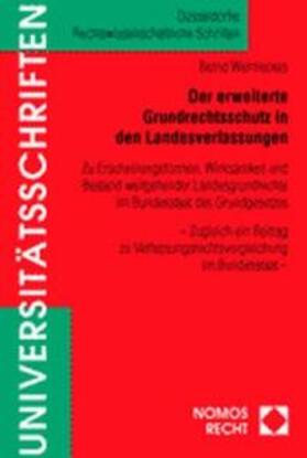Wermeckes | Der erweiterte Grundrechtsschutz in den Landesverfassungen | Buch | 978-3-7890-6737-2 | sack.de