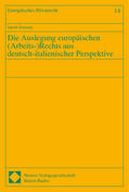 Joussen |  Joussen: Auslegung europ.Arb.Rechts | Buch |  Sack Fachmedien