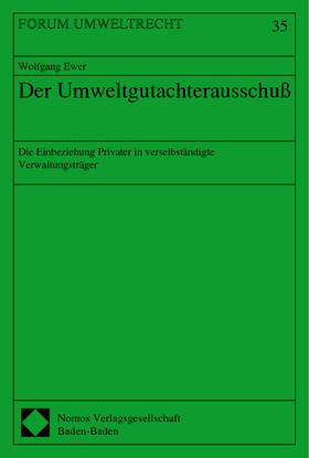 Ewer: Umweltgutachterausschuß | Buch | 978-3-7890-6835-5 | sack.de