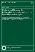  Umfang und Grenzen der Zulässigkeit / Betriebsvereinbarungen | Buch |  Sack Fachmedien