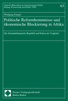  Politische Reformhemmnisse und ökonomische Blockierung in Afrika | Buch |  Sack Fachmedien