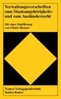 Renner |  Verwaltungsvorschriften zum Staatsangehörigkeits- und zum Ausländerrecht | Buch |  Sack Fachmedien