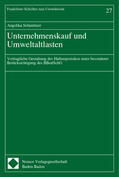 Schmittner |  Unternehmenskauf und Umweltaltlasten | Buch |  Sack Fachmedien