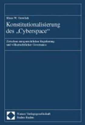 Grewlich | Grewlich, K: Konstitutionalisierung des "Cyberspace" | Buch | 978-3-7890-7504-9 | sack.de