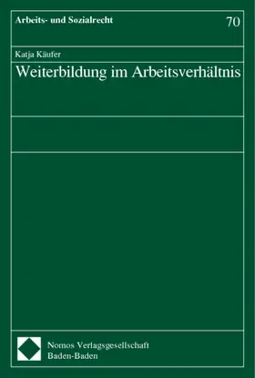  Weiterbildung im Arbeitsverhältnis | Buch |  Sack Fachmedien