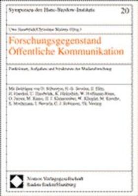 Hasebrink / Matzen | Forschung. Öffentl. Kommunikation | Buch | 978-3-7890-7719-7 | sack.de