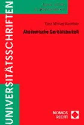  Akademische Gerichtsbarkeit | Buch |  Sack Fachmedien