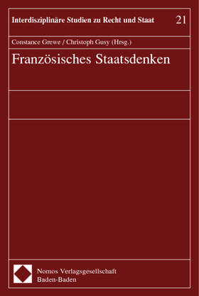 Grewe / Gusy | Französisches Staatsdenken | Buch | 978-3-7890-7795-1 | sack.de