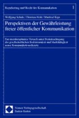 Schulz / Held / Kops | Pespektiven/öffentl. Kommunikation | Buch | 978-3-7890-7811-8 | sack.de