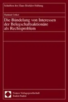 Oetker |  Die Bündelung von Interessen der Belegschaftsaktionäre als Rechtsproblem | Buch |  Sack Fachmedien