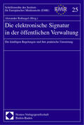 Roßnagel |  Die elektronische Signatur in der öffentlichen Verwaltung | Buch |  Sack Fachmedien
