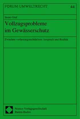  Vollzugsprobleme im Gewässerschutz | Buch |  Sack Fachmedien