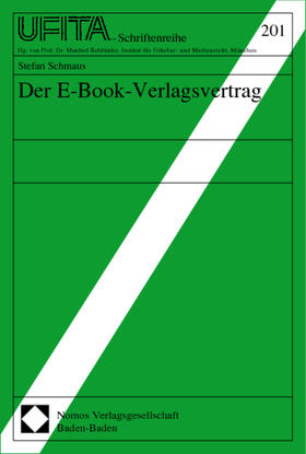 Schmaus: E-Book- Verlagsvertrag | Buch |  Sack Fachmedien