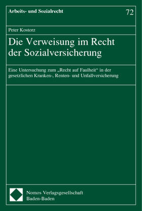 Kostorz: Verweisung im Recht SozV | Buch | 978-3-7890-8248-1 | sack.de