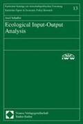  Schaffer: Ecological Input-Output | Buch |  Sack Fachmedien