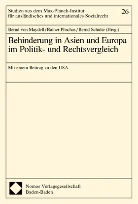 Maydell / Pitschas / Schulte |  Behinderung in Asien und Europa im Politik- und Rechtsvergleich | Buch |  Sack Fachmedien
