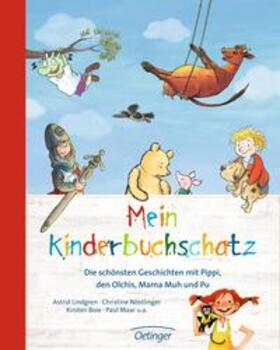 Lindgren / Nöstlinger / Boie |  Mein Kinderbuchschatz. Die schönsten Geschichten mit Pippi, den Olchis, Mama Muh und Pu | Buch |  Sack Fachmedien