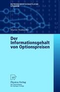 Wallmeier |  Wallmeier, M: Informationsgehalt von Optionspreisen | Buch |  Sack Fachmedien