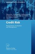 Bol / Nakhaeizadeh / Rachev |  Credit Risk | Buch |  Sack Fachmedien