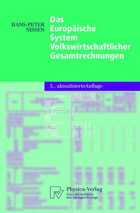 Nissen | Nissen, H: Europäische System Volkswirtschaftlicher Gesamtre | Buch | 978-3-7908-0132-3 | sack.de