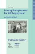 Reize |  Reize, F: Leaving Unemployment for Self-Employment | Buch |  Sack Fachmedien