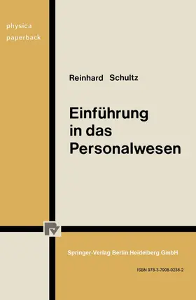 Schultz |  Einführung in das Personalwesen | Buch |  Sack Fachmedien