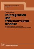 Rüdel |  Rüdel, T: Kointegration und Fehlerkorrekturmodelle | Buch |  Sack Fachmedien