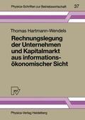 Hartmann-Wendels |  Hartmann-Wendels, T: Rechnungslegung der Unternehmen und Kap | Buch |  Sack Fachmedien
